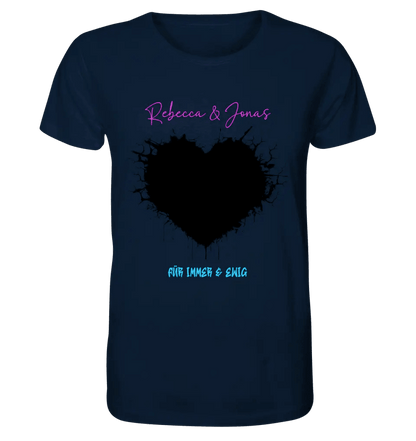 Dein Bild im "Wild - Heart" Design (personalisierbar) - Unisex Premium T - Shirt XS - 5XL aus Bio - Baumwolle für Damen & Herren - HalloGeschenk.de #geschenkideen# #personalisiert# #geschenk#