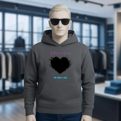 Dein Bild im "Wild-Heart" Design • Unisex Premium Hoodie XS-5XL aus Bio-Baumwolle für Damen & Herren