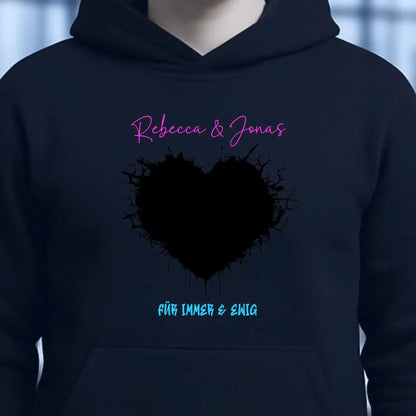 Dein Bild im "Wild-Heart" Design • Unisex Premium Hoodie XS-5XL aus Bio-Baumwolle für Damen & Herren