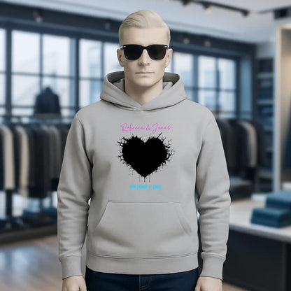 Dein Bild im "Wild-Heart" Design • Unisex Premium Hoodie XS-5XL aus Bio-Baumwolle für Damen & Herren