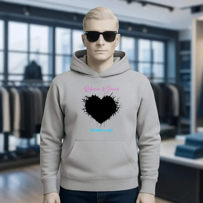Dein Bild im "Wild-Heart" Design • Unisex Premium Hoodie XS-5XL aus Bio-Baumwolle für Damen & Herren