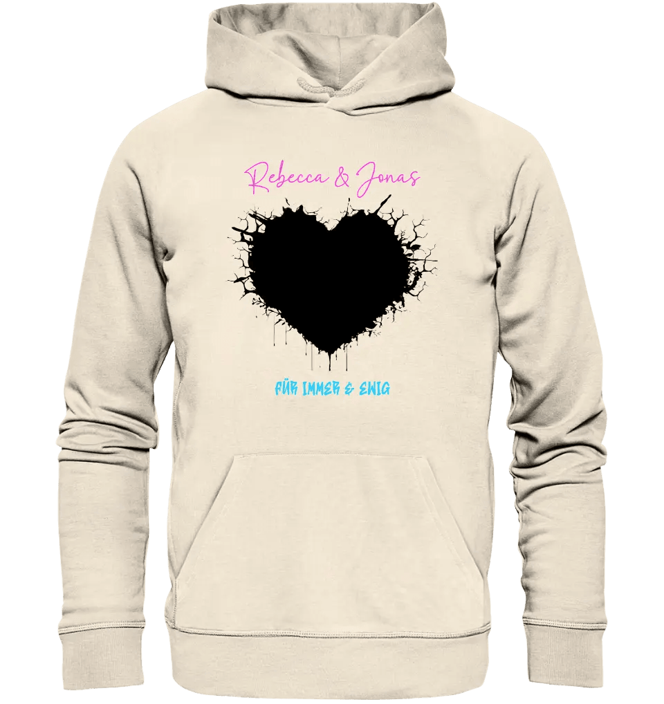 Dein Bild im "Wild - Heart" Design • Unisex Premium Hoodie XS - 5XL aus Bio - Baumwolle für Damen & Herren - HalloGeschenk.de #geschenkideen# #personalisiert# #geschenk#