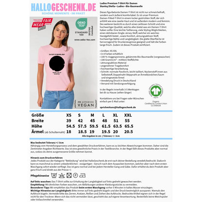 Dein Bild in Kreisform + Text • Ladies Premium T-Shirt XS-2XL aus Bio-Baumwolle für Damen • Exklusivdesign • personalisiert
