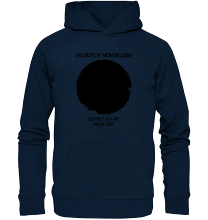 Dein Bild in Kreisform + Text • Unisex Premium Hoodie XS - 5XL aus Bio - Baumwolle für Damen & Herren • Exklusivdesign • personalisiert von HalloGeschenk.de