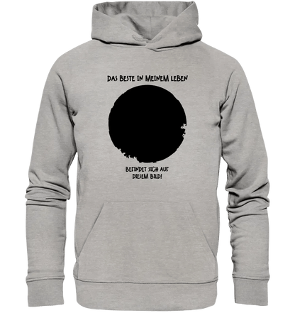 Dein Bild in Kreisform + Text • Unisex Premium Hoodie XS - 5XL aus Bio - Baumwolle für Damen & Herren • Exklusivdesign • personalisiert von HalloGeschenk.de