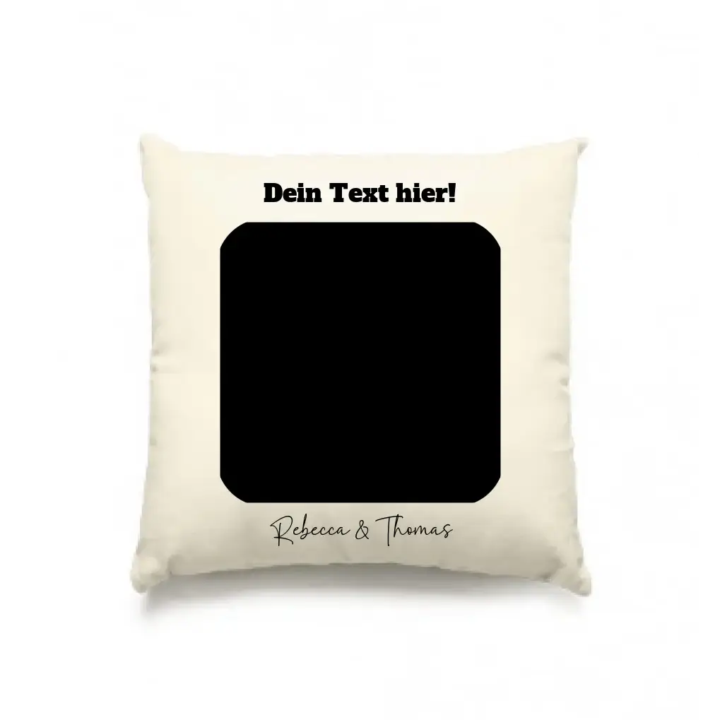 Dein Bild in viereckiger Form - Kissen 40x40 cm • Fotogeschenk • personalisiert