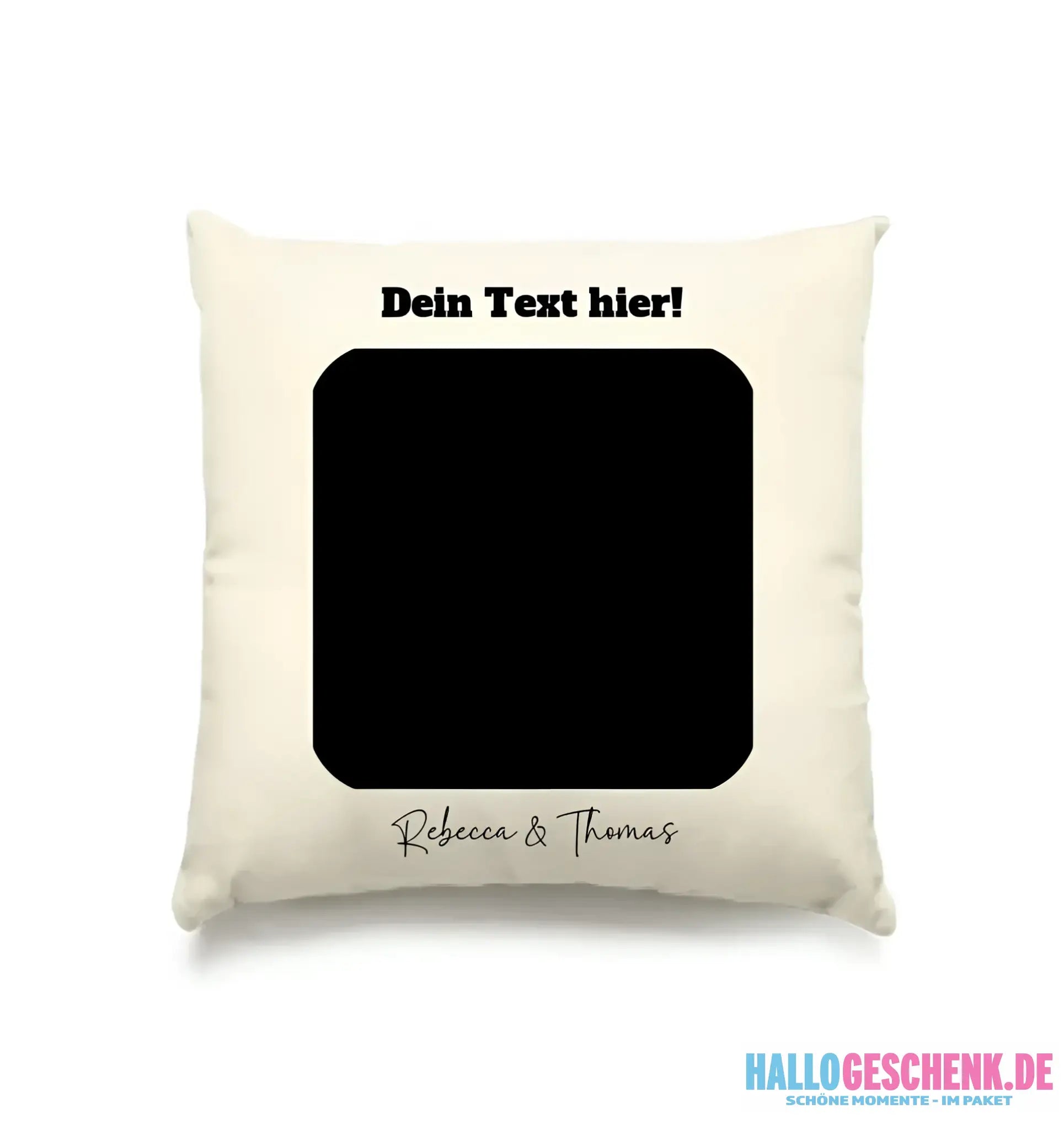Dein Bild in viereckiger Form - Kissen 40x40 cm • Fotogeschenk • personalisiert