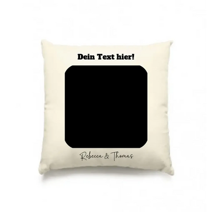 Dein Bild in viereckiger Form - Kissen 40x40 cm • Fotogeschenk • personalisiert