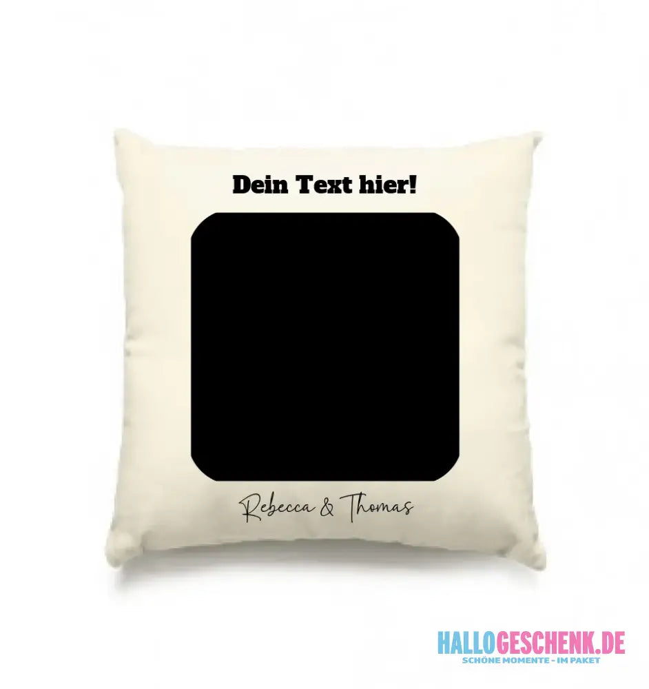 Dein Bild in viereckiger Form - Kissen 40x40 cm • Fotogeschenk • personalisiert