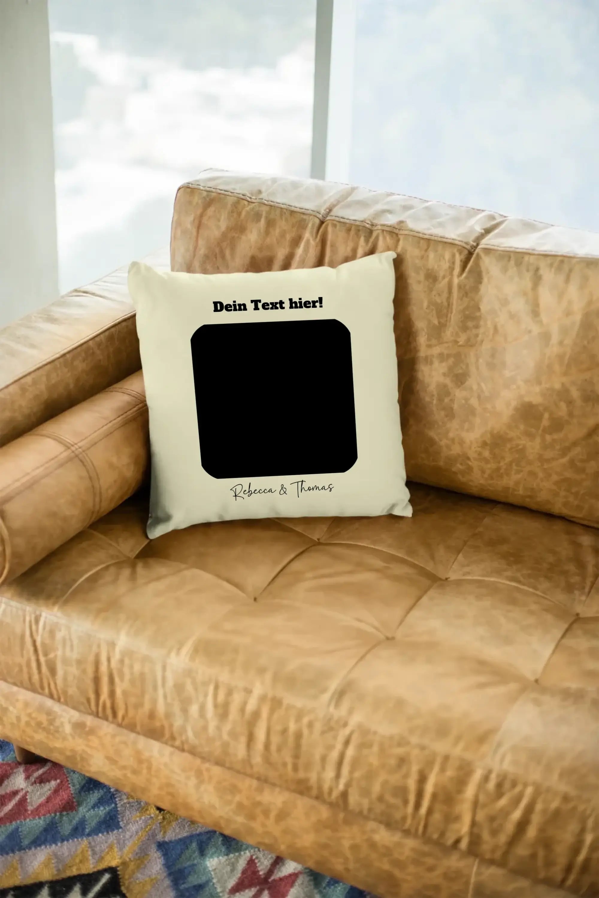 Dein Bild in viereckiger Form - Kissen 40x40 cm • Fotogeschenk • personalisiert