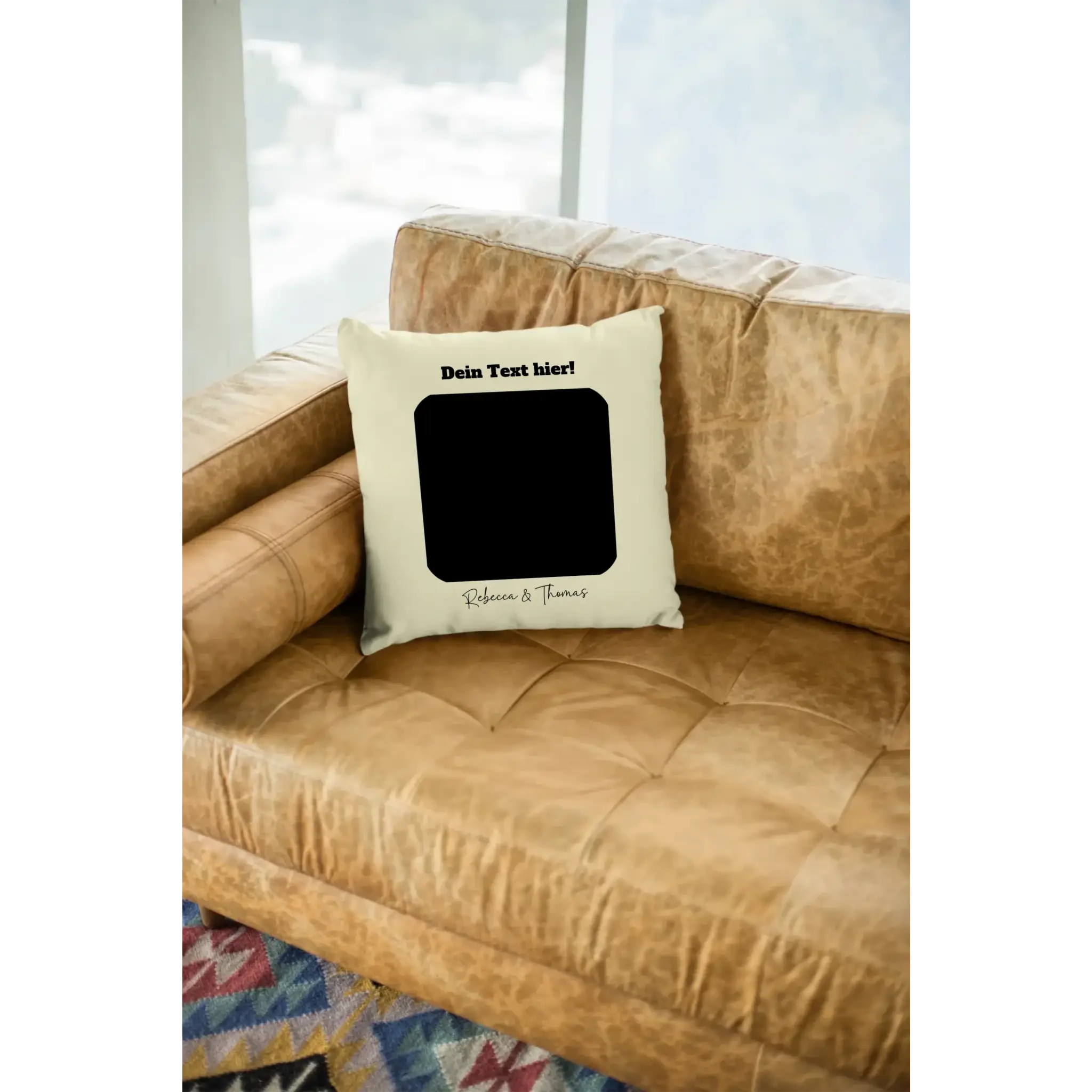 Dein Bild in viereckiger Form - Kissen 40x40 cm • Fotogeschenk • personalisiert