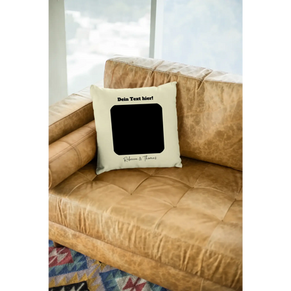 Dein Bild in viereckiger Form - Kissen 40x40 cm • Fotogeschenk • personalisiert