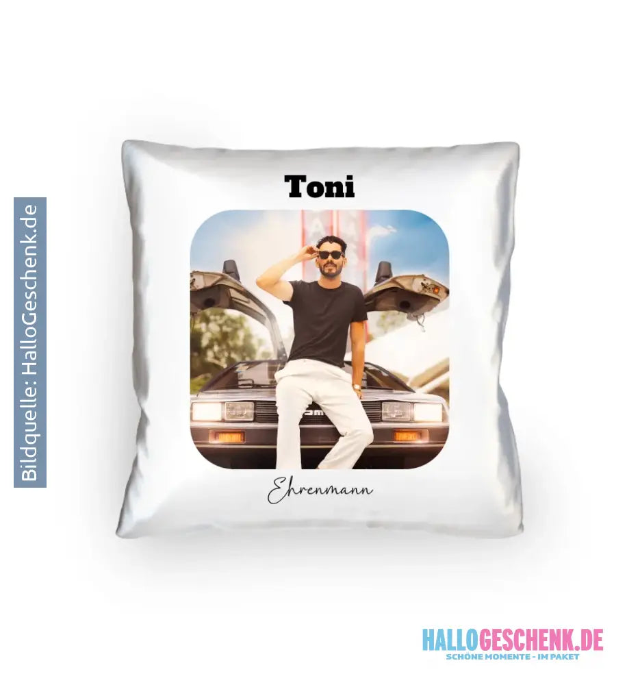 Dein Bild in viereckiger Form - Kissen 40x40 cm • Fotogeschenk • personalisiert