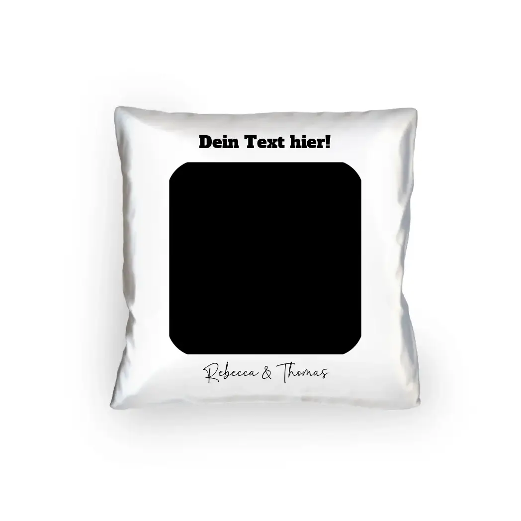 Dein Bild in viereckiger Form - Kissen 40x40 cm • Fotogeschenk • personalisiert