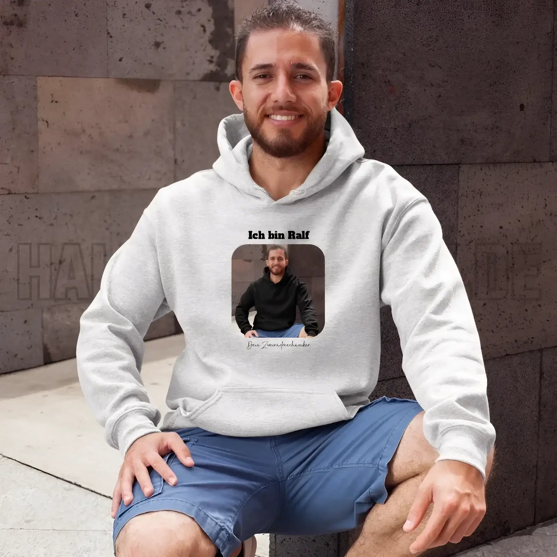 Dein Bild in viereckiger Form - Unisex Premium Hoodie XS-5XL aus Bio-Baumwolle für Damen & Herren • Fotogeschenk • personalisiert