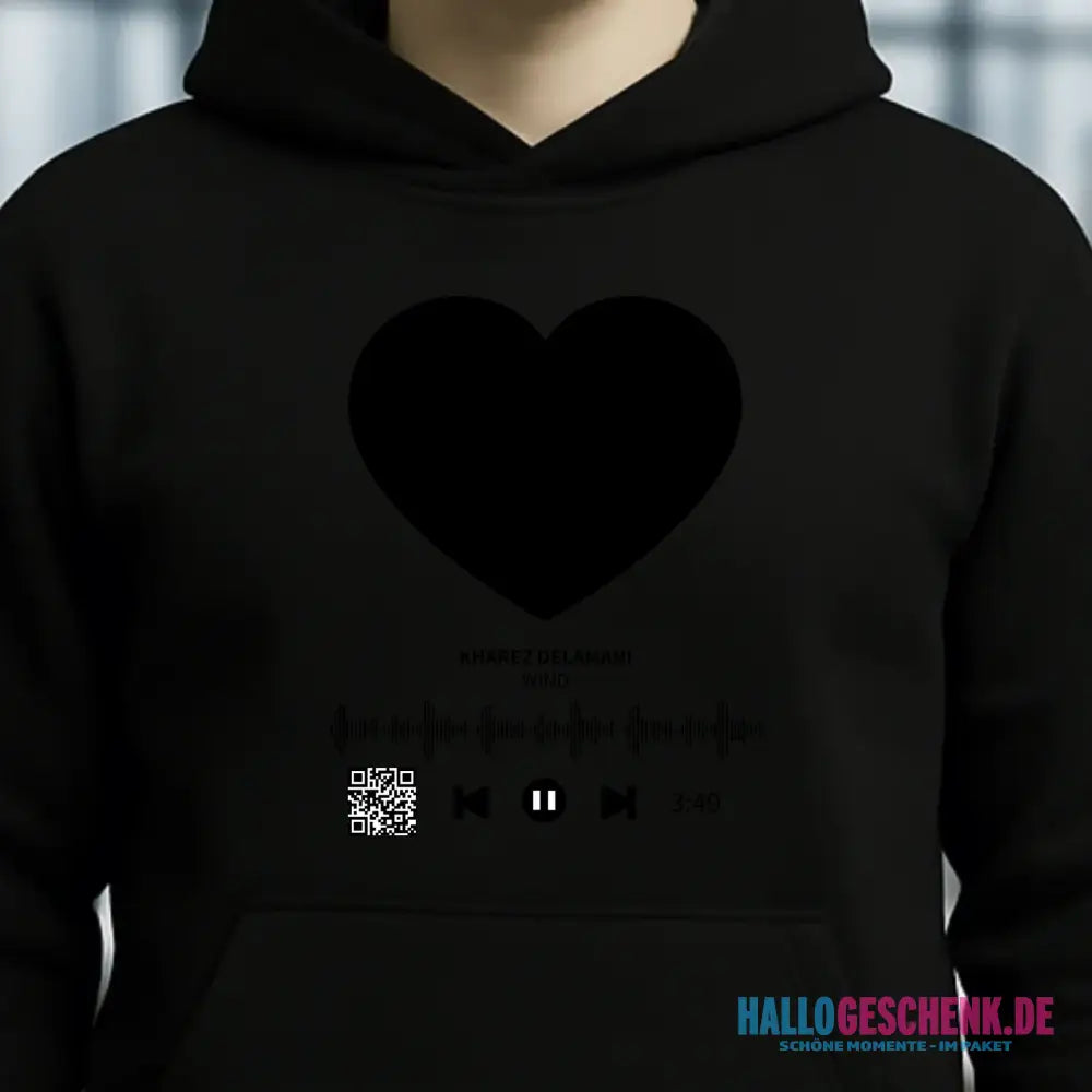 Dein Bild mit Spotify QR Code • Unisex Premium Hoodie XS-5XL aus Bio-Baumwolle für Damen & Herren
