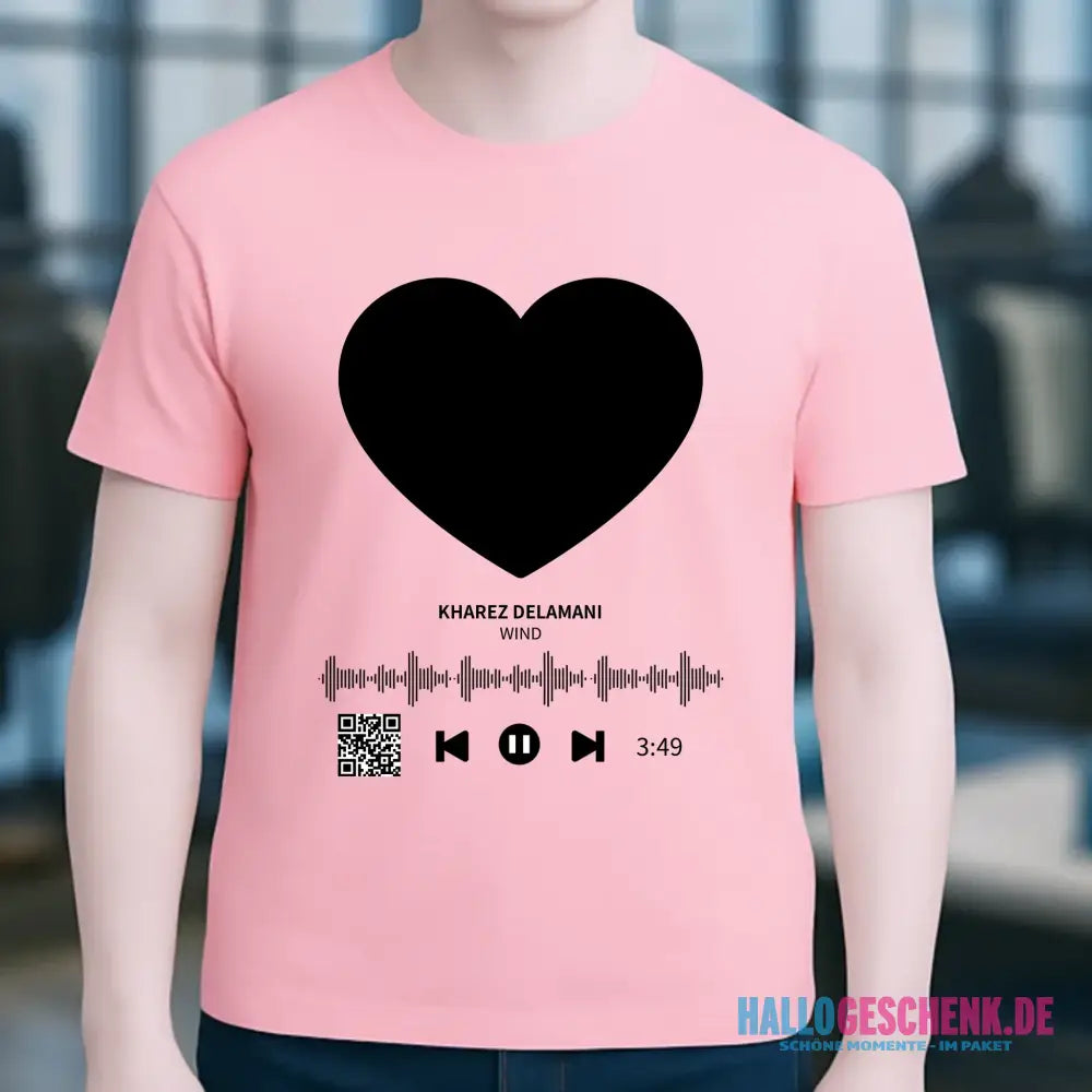 Dein Bild mit Spotify QR Code • Unisex Premium T-Shirt XS-5XL aus Bio-Baumwolle für Damen & Herren • Exklusivdesign • personalisiert