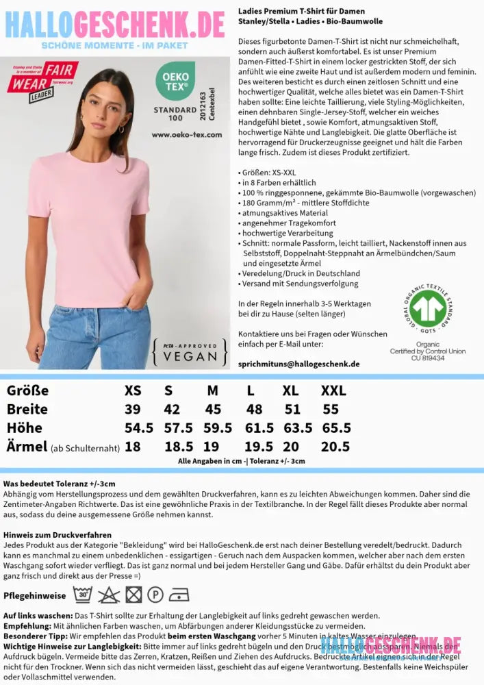 DEIN FOTO auf einem Damen Expresser T-Shirt in 5 Farben XS-XXL