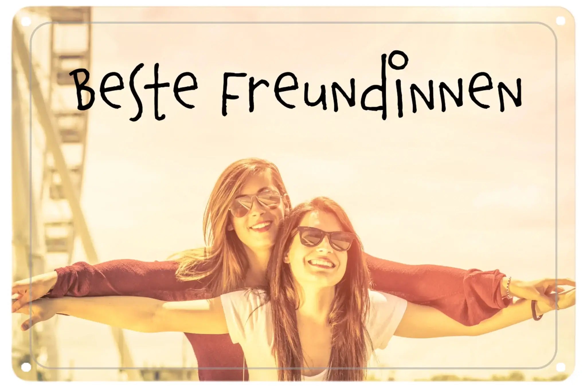 Dein Foto auf einem gewölbten Blechschild • 30x20 cm • Querformat (personalisierbare Fotogeschenke) - Standard