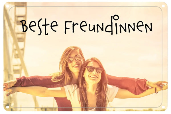 Dein Foto auf einem gewölbten Blechschild • 30x20 cm • Querformat (personalisierbare Fotogeschenke) - Standard