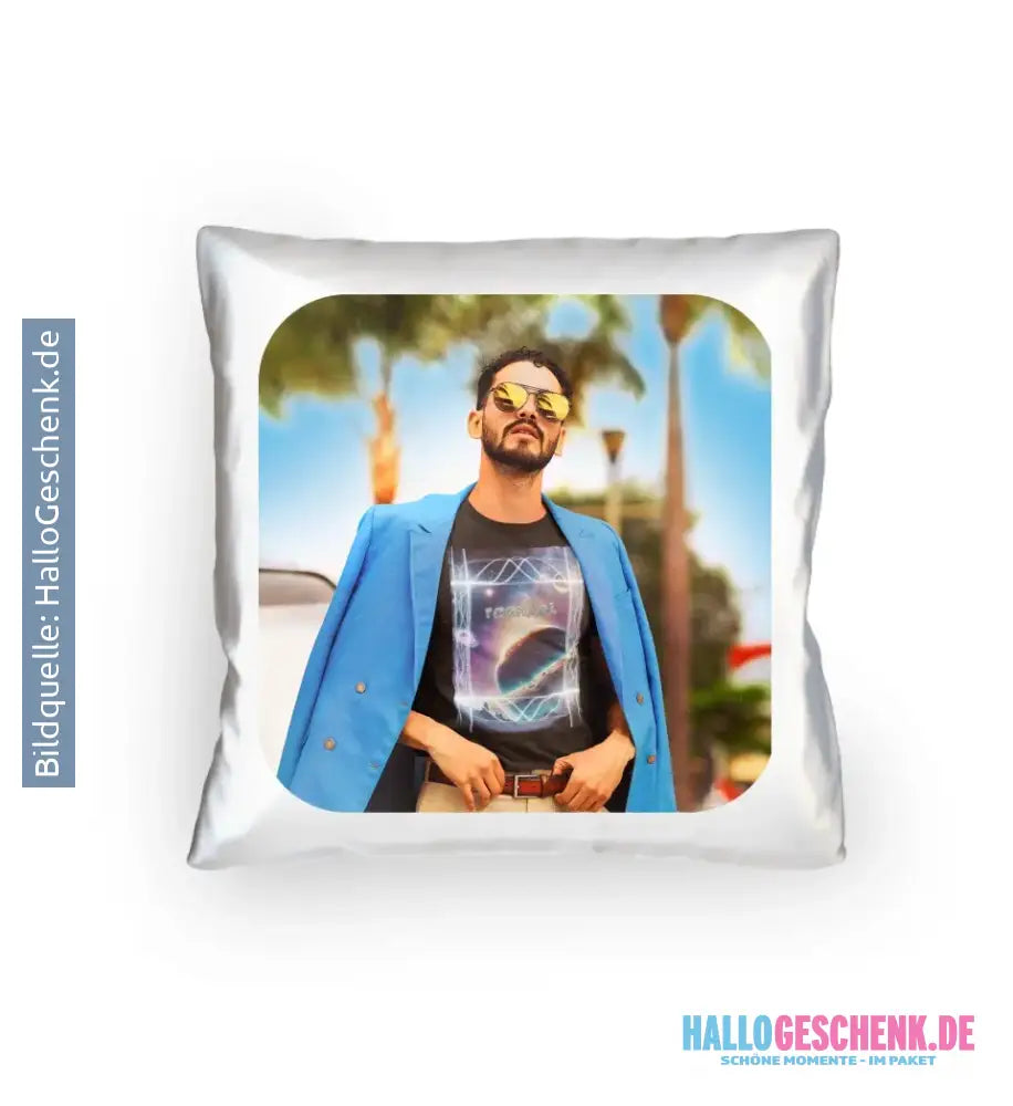 DEIN FOTO auf einem Kissen 40x40 cm - personalisierbar