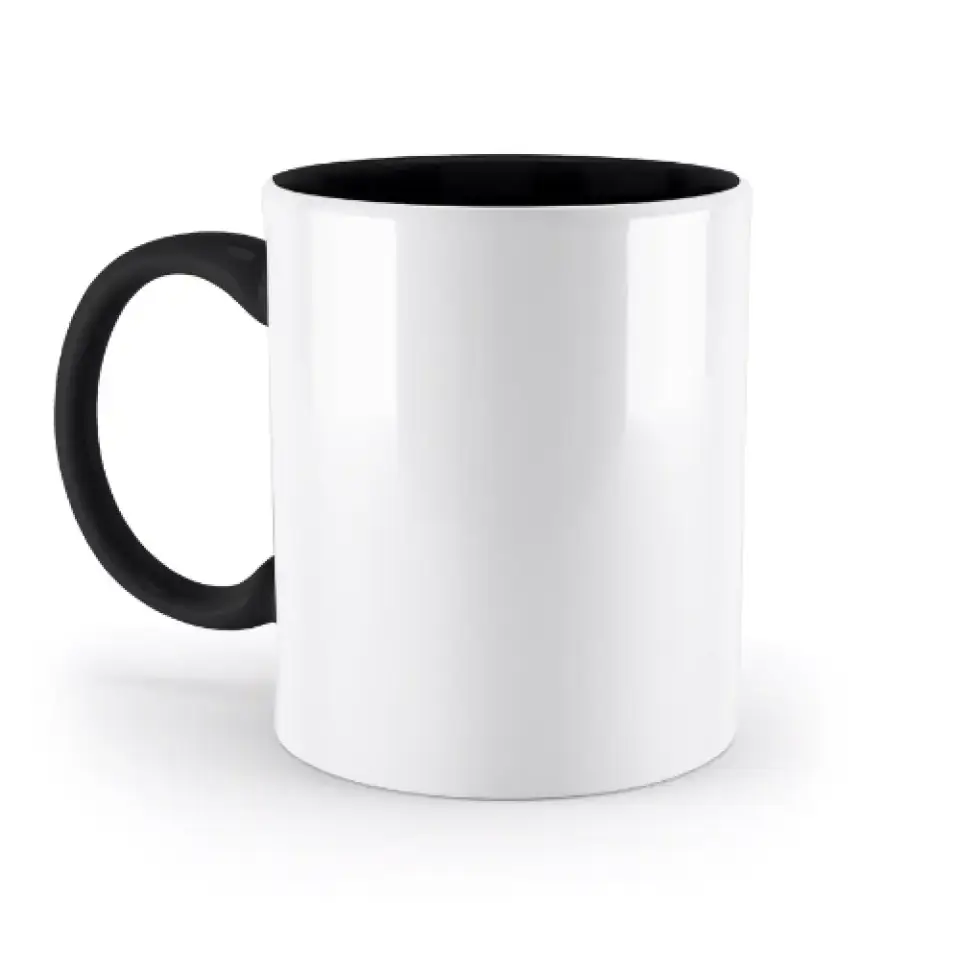 DEIN FOTO auf einer zweifarbigen Tasse 330ml