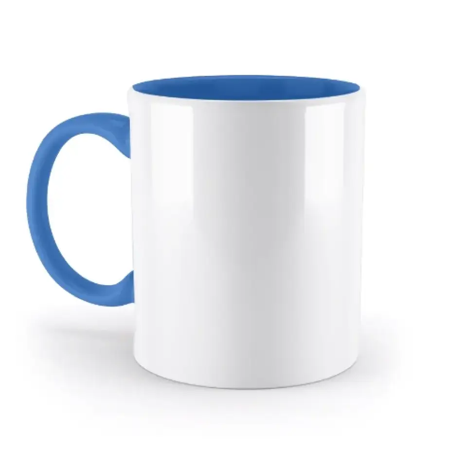 DEIN FOTO auf einer zweifarbigen Tasse 330ml