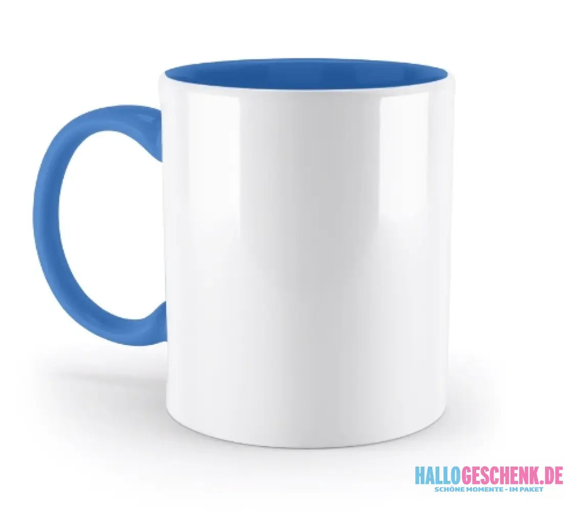 DEIN FOTO auf einer zweifarbigen Tasse 330ml
