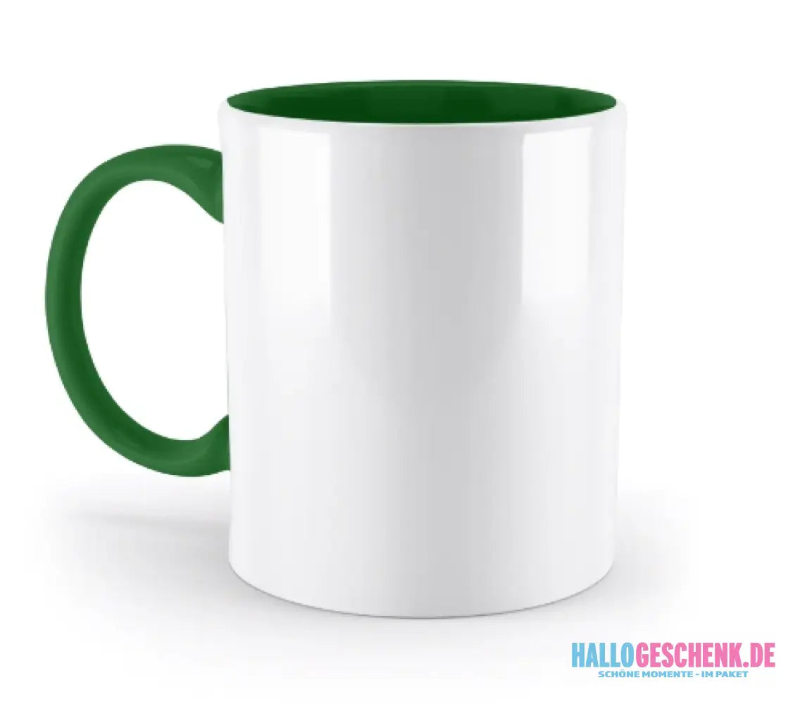 DEIN FOTO auf einer zweifarbigen Tasse 330ml