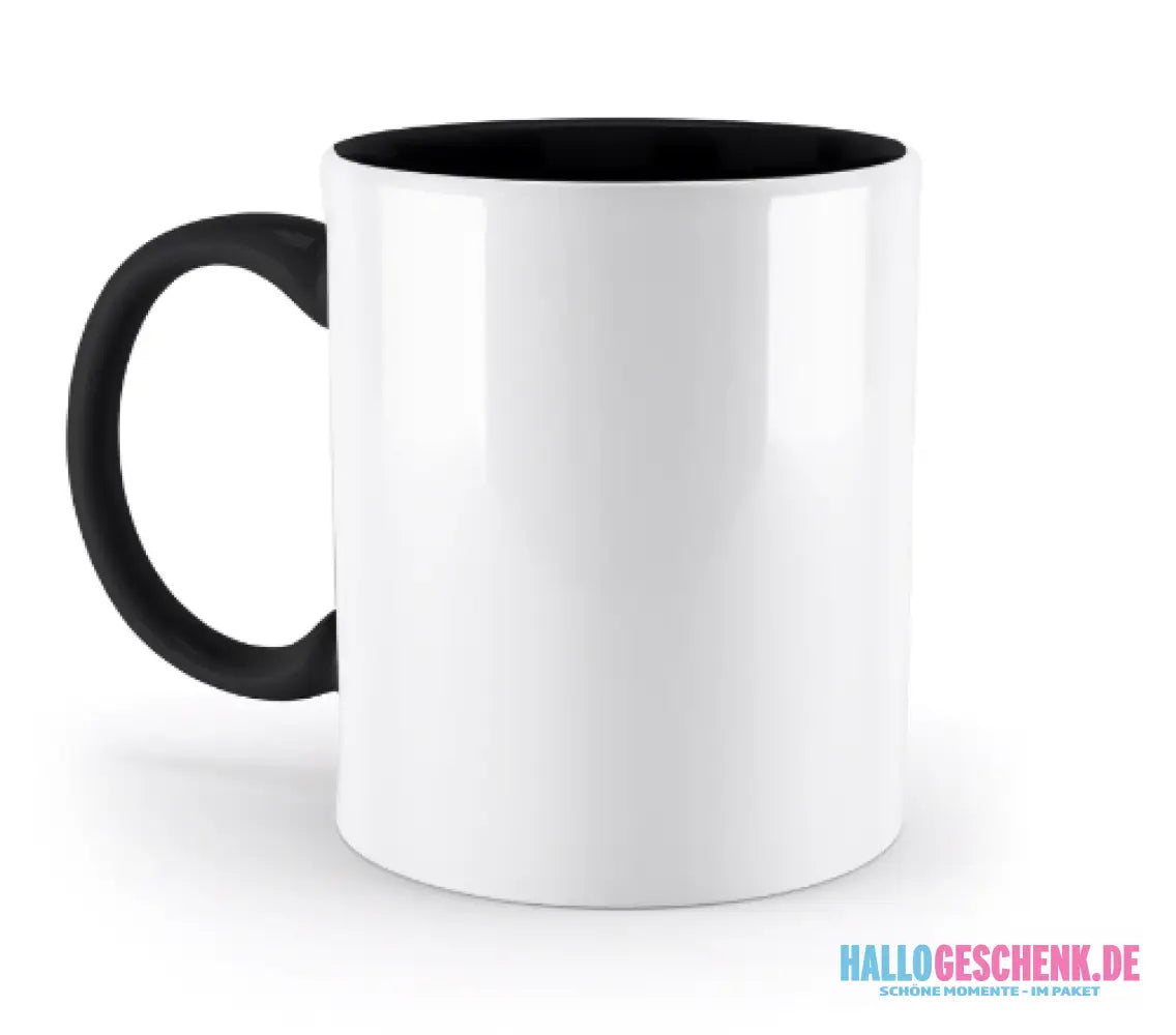 DEIN FOTO auf einer zweifarbigen Tasse 330ml