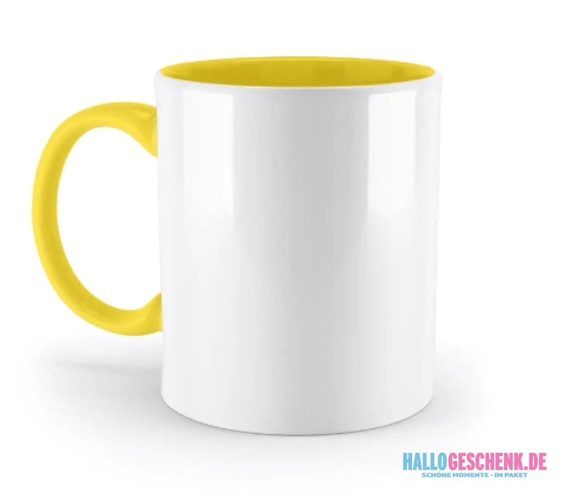 DEIN FOTO auf einer zweifarbigen Tasse 330ml