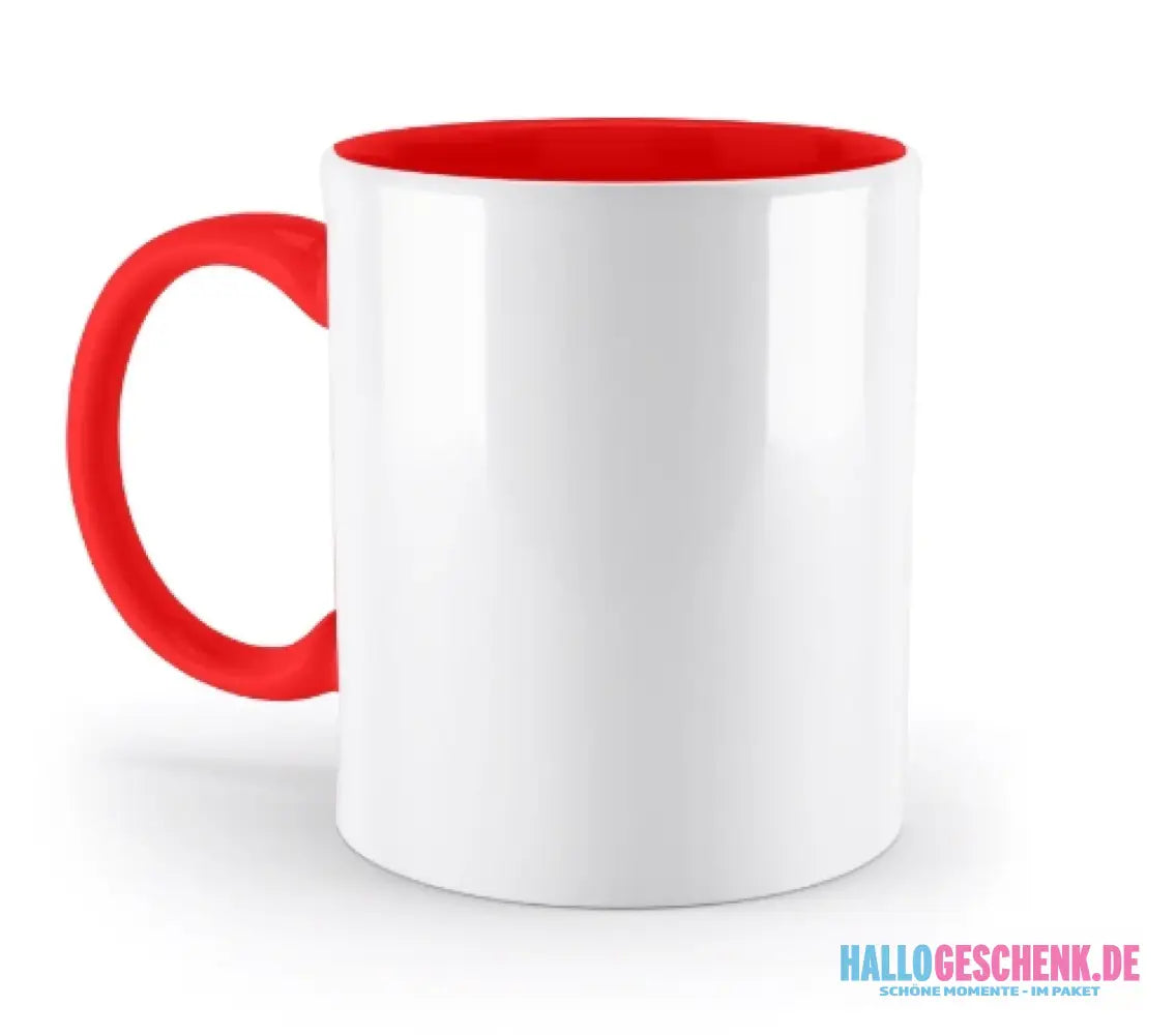 DEIN FOTO auf einer zweifarbigen Tasse 330ml
