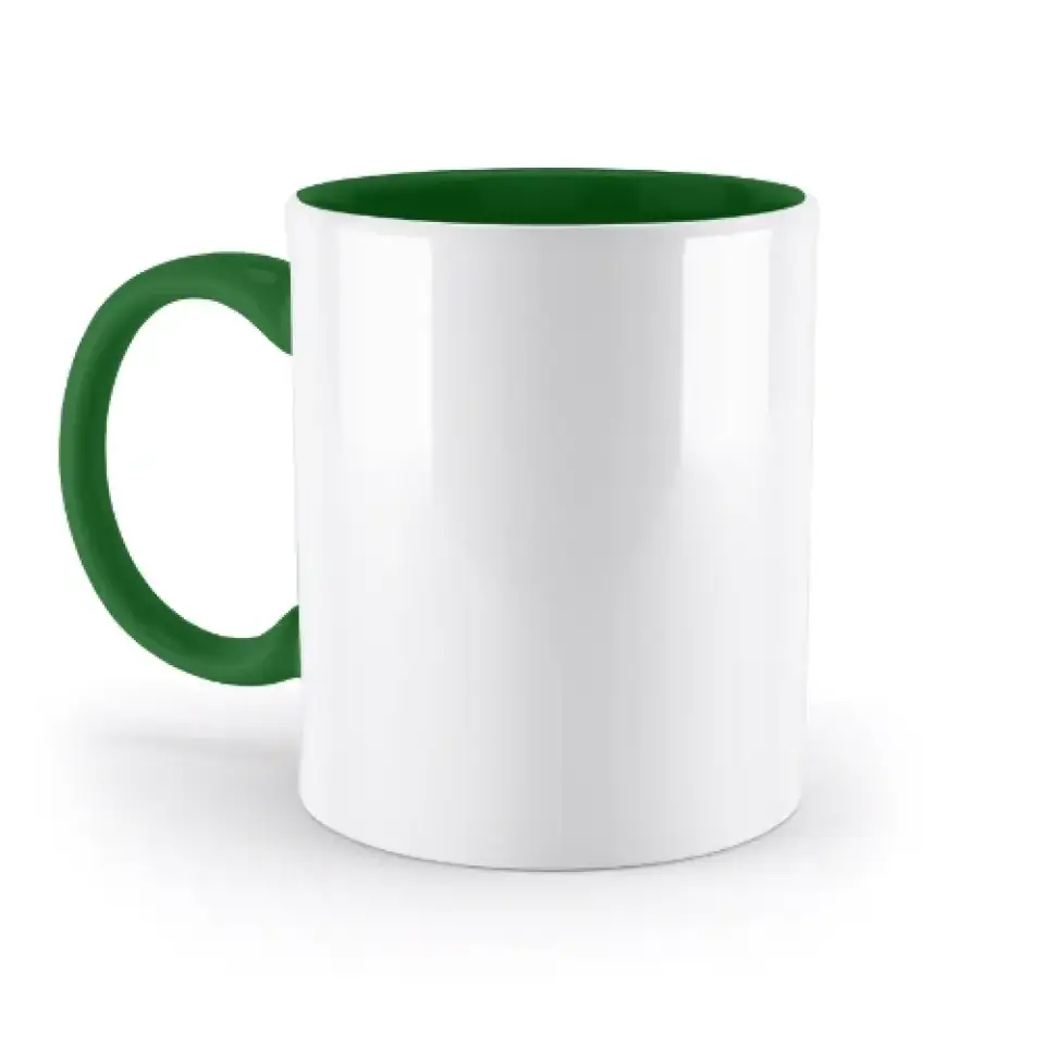 DEIN FOTO auf einer zweifarbigen Tasse 330ml