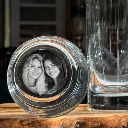 Dein Foto im Glas (Longdrink) • 400ml • 1-6er Set (personalisierbare Fotogeschenke) • Lasergravur - personalisierbare