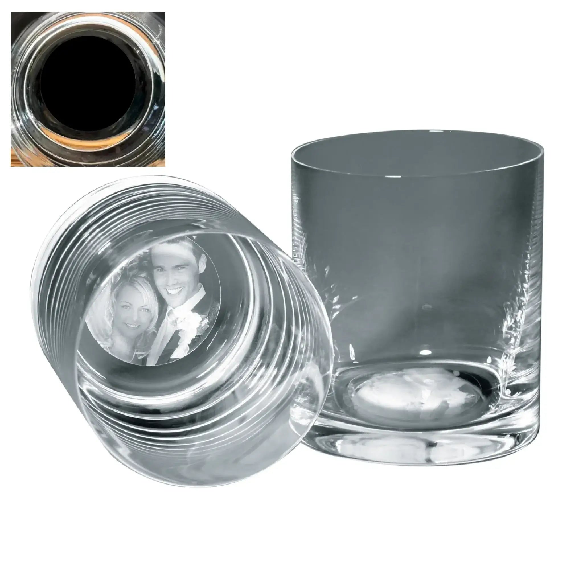 Dein Foto im Glas (Longdrink) • 400ml • 1-6er Set (personalisierbare Fotogeschenke) • Lasergravur - personalisierbare