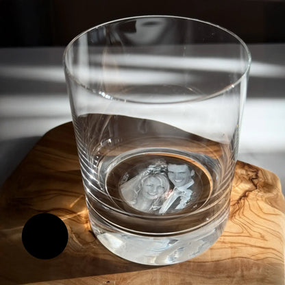 Dein Foto im Glas (Trinkglas) • 400ml • 1-6er Set (personalisierbare Fotogeschenke) • Lasergravur - personalisierbare