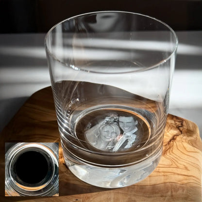 Dein Foto im Glas (Trinkglas) • 400ml • 1-6er Set (personalisierbare Fotogeschenke) • Lasergravur - personalisierbare