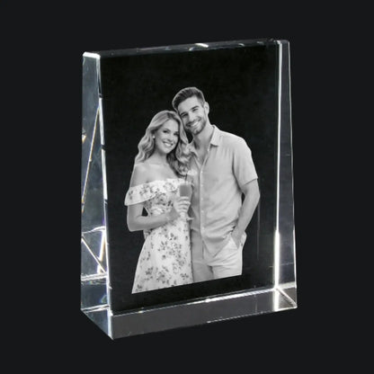 Dein Foto im Glasständer (Lasergravur) • diverse Größen • (personalisierbare Fotogeschenke) - personalisierbare