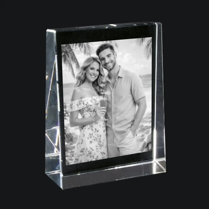 Dein Foto im Glasständer (Lasergravur) • diverse Größen • (personalisierbare Fotogeschenke) - personalisierbare