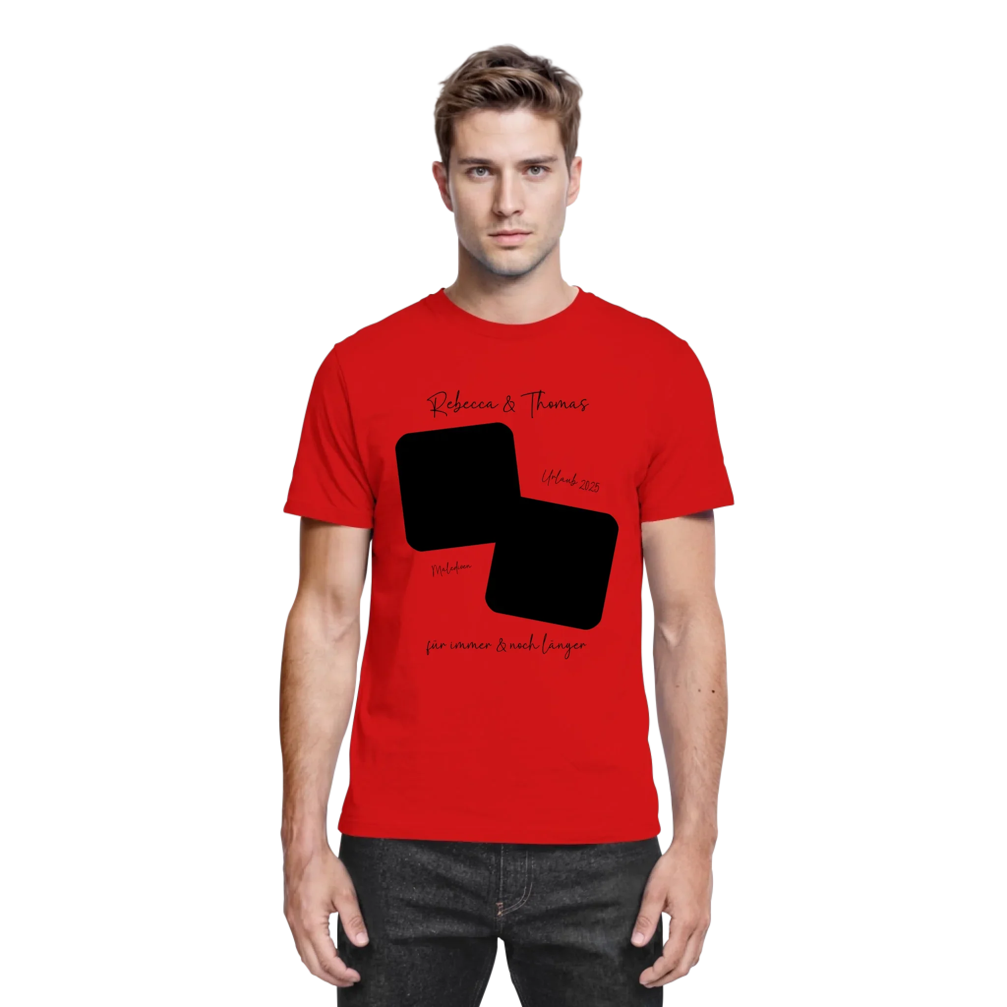 Dein Foto in 1-4 Quadraten mit Wunschtext • ’Statement-Collection’ • personalisierbare Fotomotive