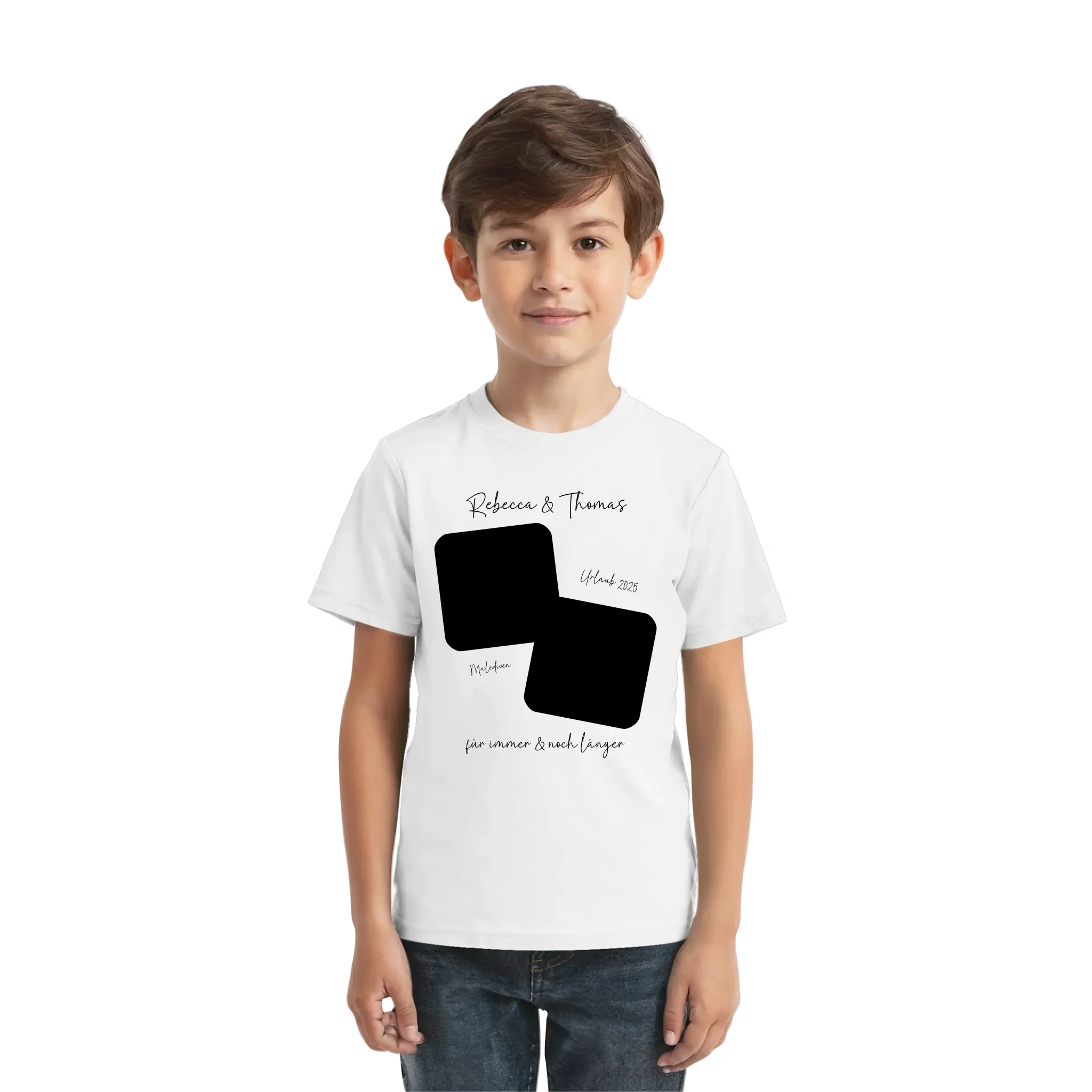 Dein Foto in 1-4 Quadraten mit Wunschtext • ’Statement-Collection’ • personalisierbare Fotomotive