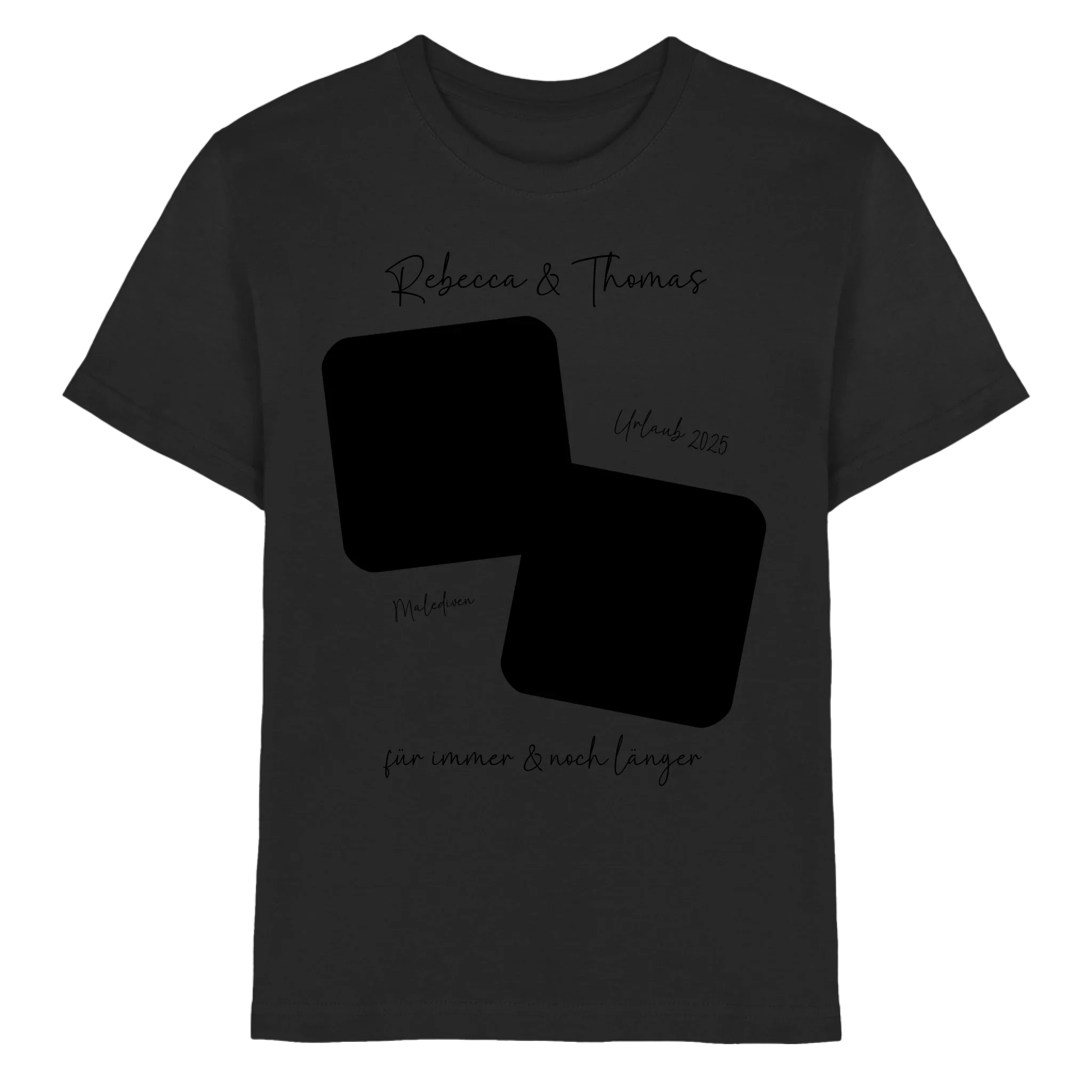 Dein Foto in 1-4 Quadraten mit Wunschtext • ’Statement-Collection’ • personalisierbare Fotomotive - Premium Kinder