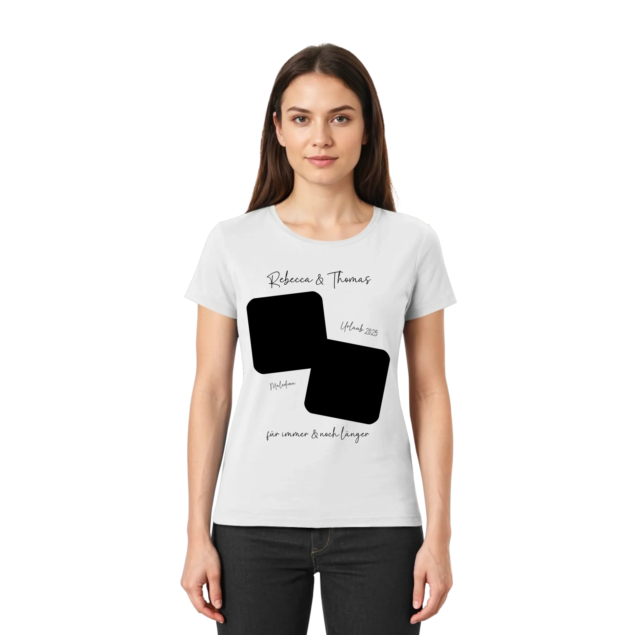 Dein Foto in 1-4 Quadraten mit Wunschtext • ’Statement-Collection’ • personalisierbare Fotomotive