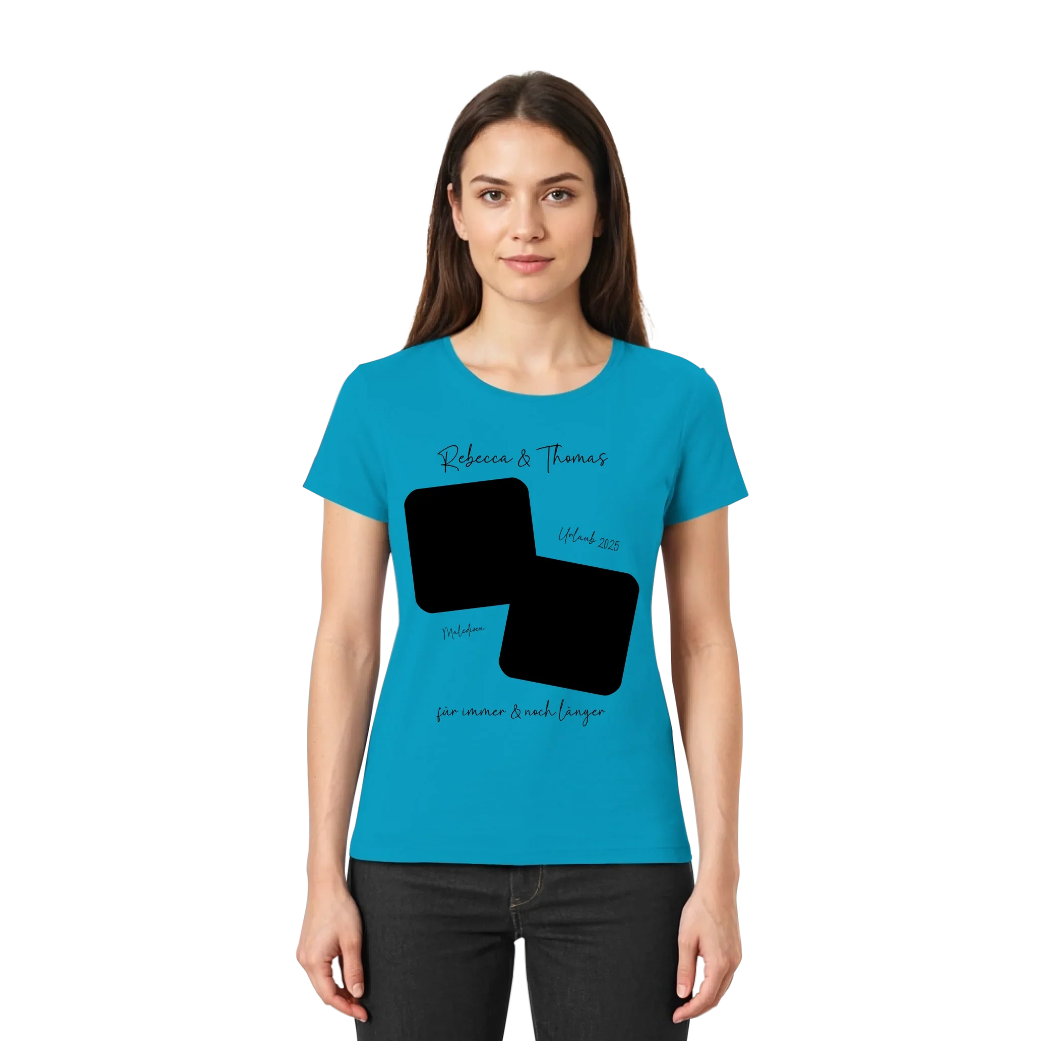 Dein Foto in 1-4 Quadraten mit Wunschtext • ’Statement-Collection’ • personalisierbare Fotomotive