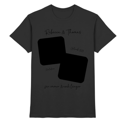 Dein Foto in 1-4 Quadraten mit Wunschtext • ’Statement-Collection’ • personalisierbare Fotomotive - Premium Herren