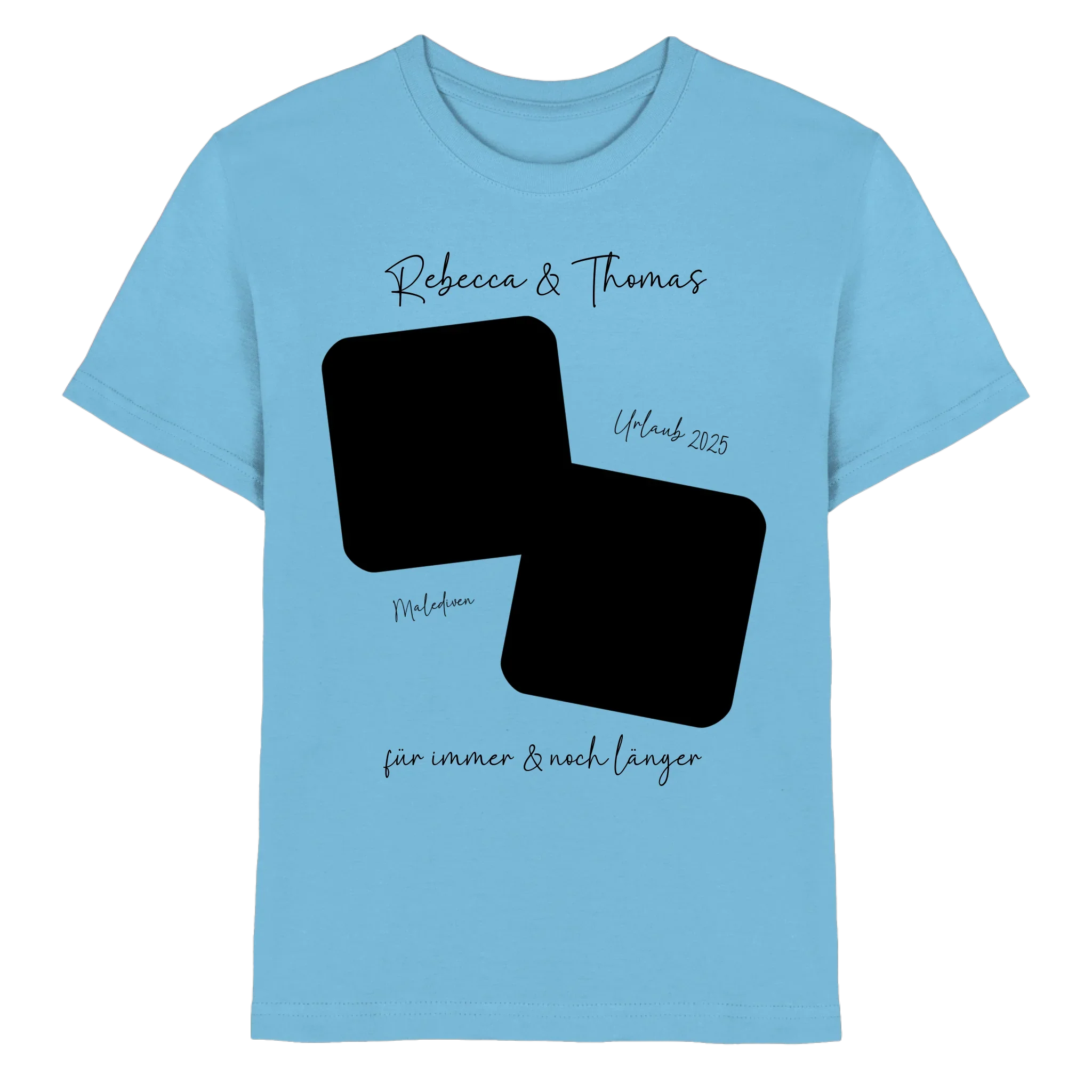 Dein Foto in 1-4 Quadraten mit Wunschtext • ’Statement-Collection’ • personalisierbare Fotomotive - Premium Kinder