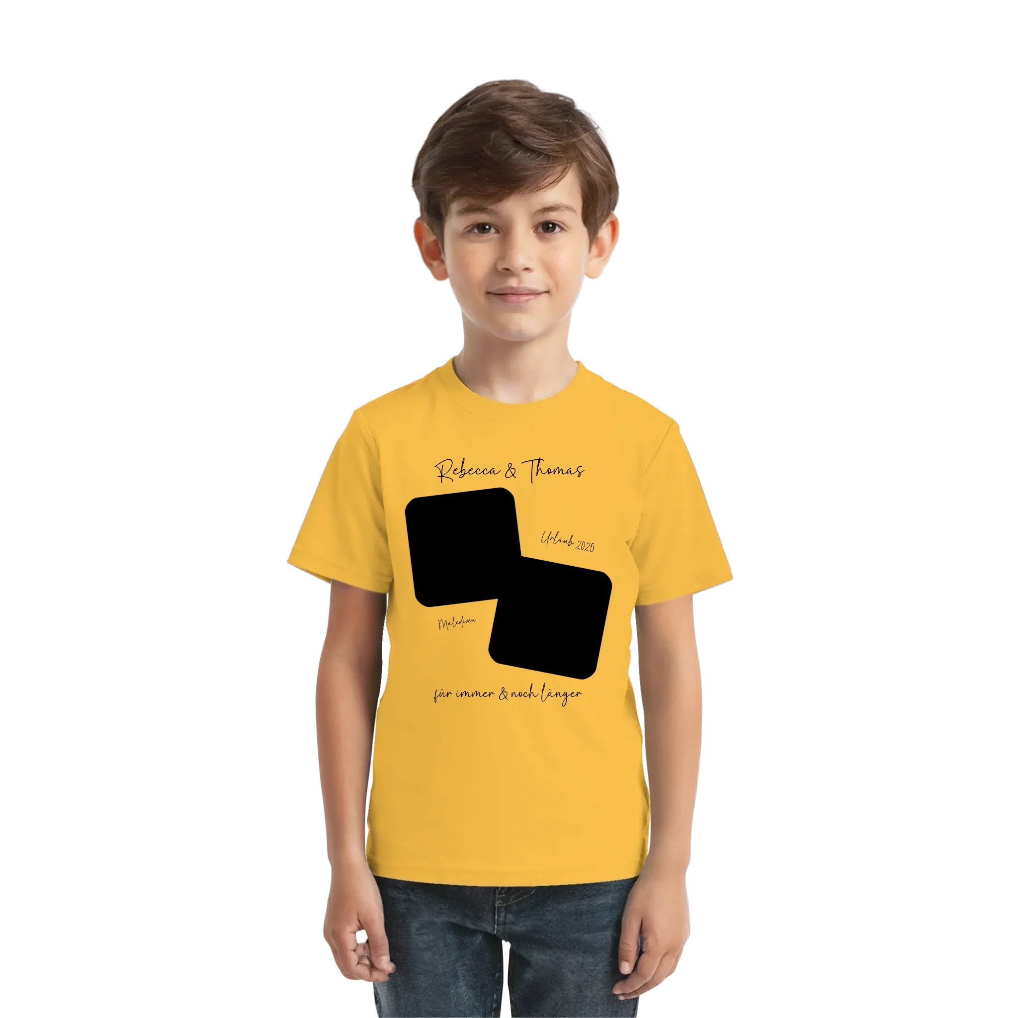 Dein Foto in 1-4 Quadraten mit Wunschtext • ’Statement-Collection’ • personalisierbare Fotomotive