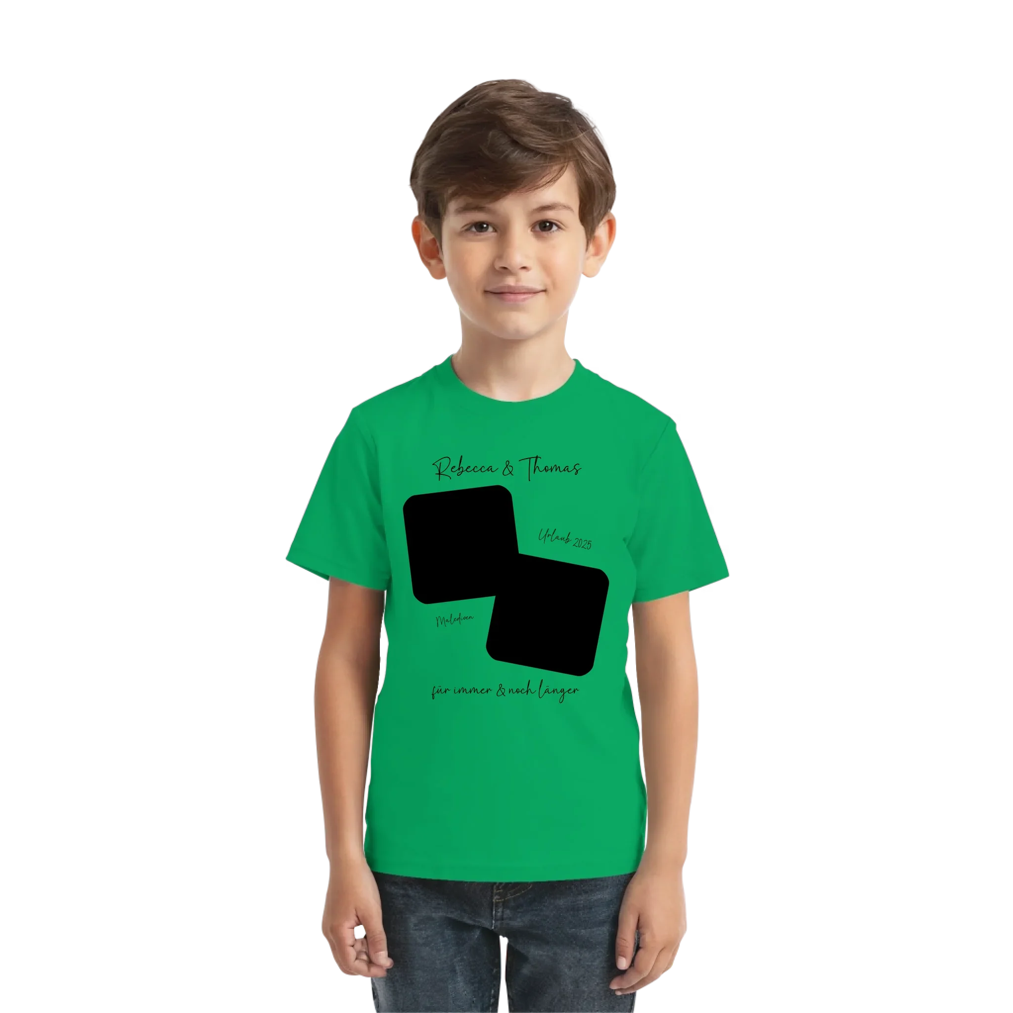 Dein Foto in 1-4 Quadraten mit Wunschtext • ’Statement-Collection’ • personalisierbare Fotomotive