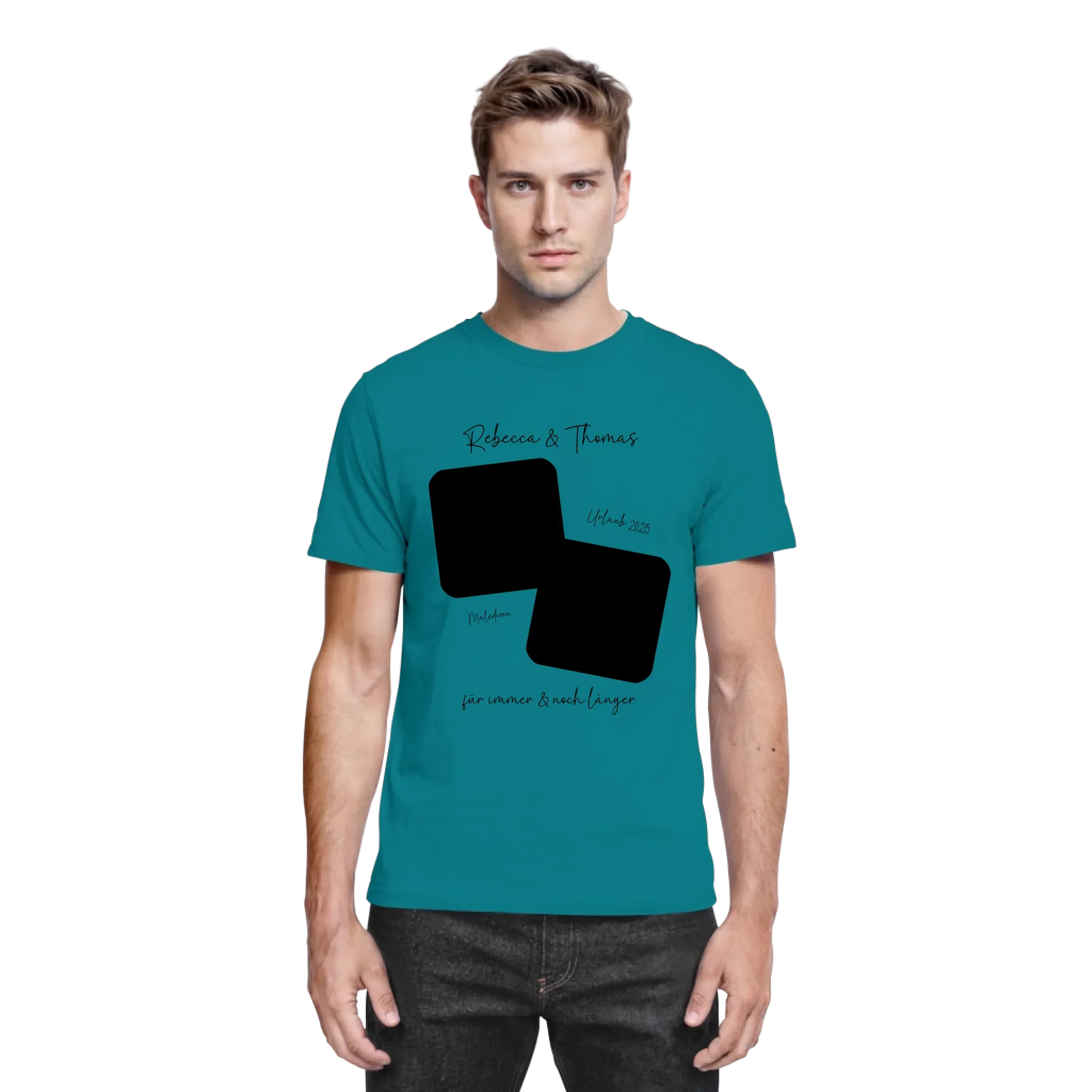 Dein Foto in 1-4 Quadraten mit Wunschtext • ’Statement-Collection’ • personalisierbare Fotomotive