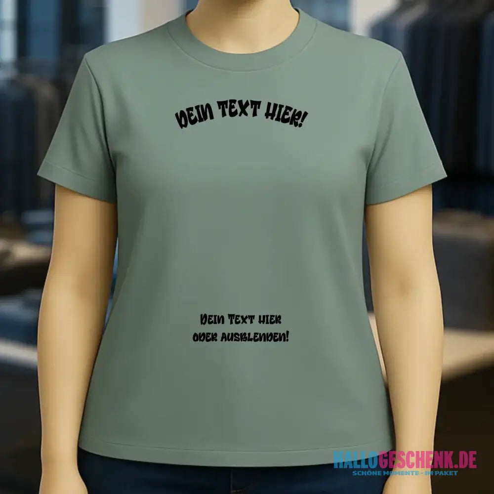 Dein Foto in einem Farbklecks - Ladies Premium T-Shirt XS-2XL aus Bio-Baumwolle für Damen • personalisiert